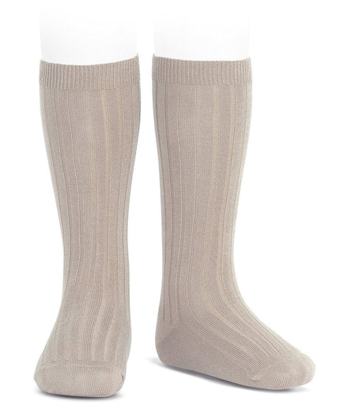 Condor Knee High Ribbed Sock (#334 Piedra)