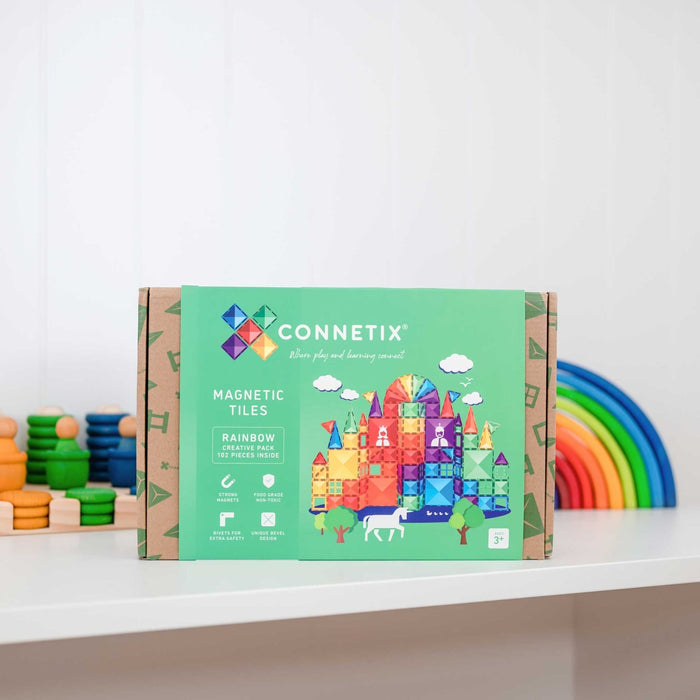 Connetix Tiles - Rainbow Creative Pack 102 piece