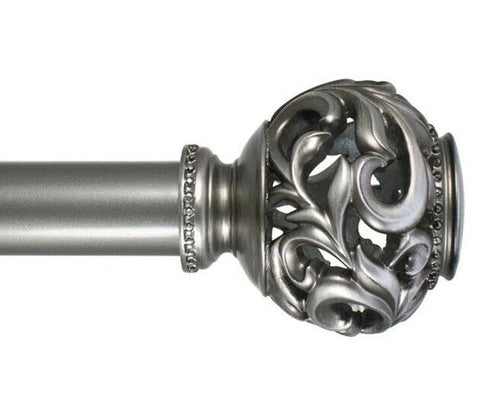 Constance Open Ball Adjustable Curtain Rod - Wichita Home Outlet