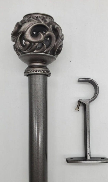 Constance Open Ball Adjustable Curtain Rod - Wichita Home Outlet