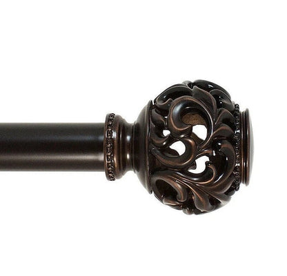 Constance Open Ball Adjustable Curtain Rod - Wichita Home Outlet