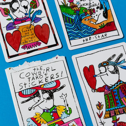 Cowgirl Tarot Sticker Pack