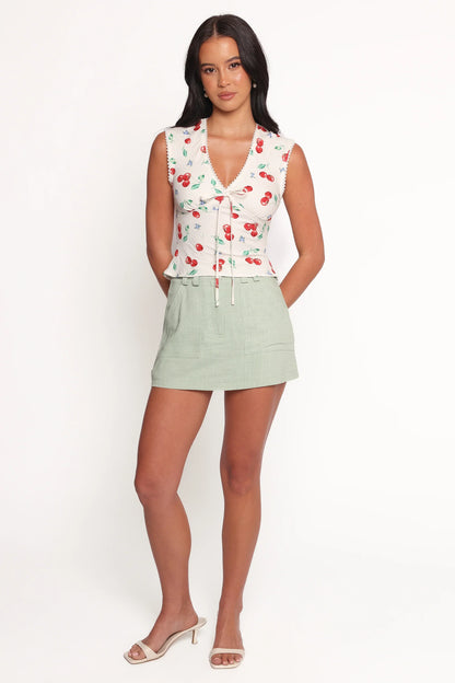 Morgan Top - Starlight Cherry