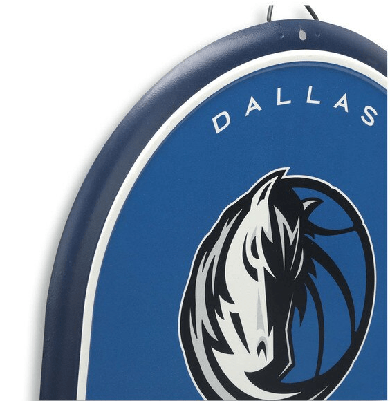 Dallas Mavericks Team Spirit Oval Metal Sign - Wichita Home Outlet