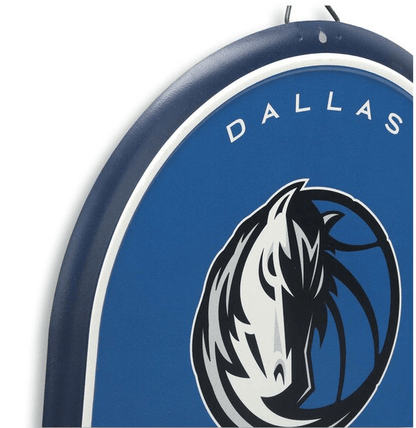 Dallas Mavericks Team Spirit Oval Metal Sign - Wichita Home Outlet