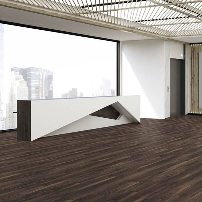 Dark Walnut 12mm Laminate Wooden Flooring - 1.48sqm per pack
