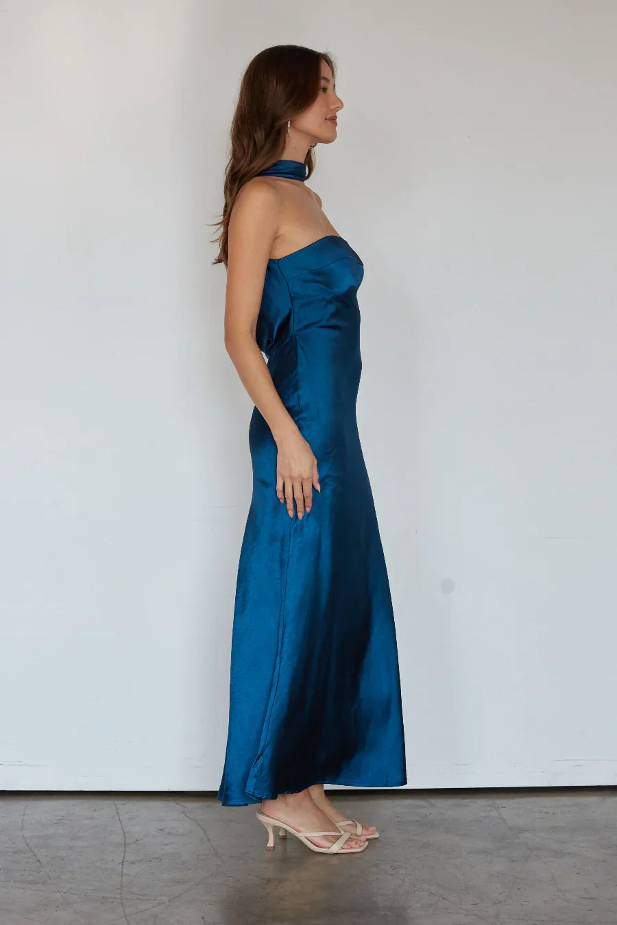 Erin Satin Maxi Dress