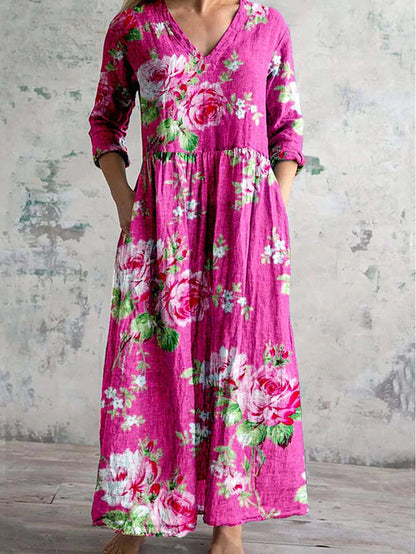 Edith - Bold Blossom Dress