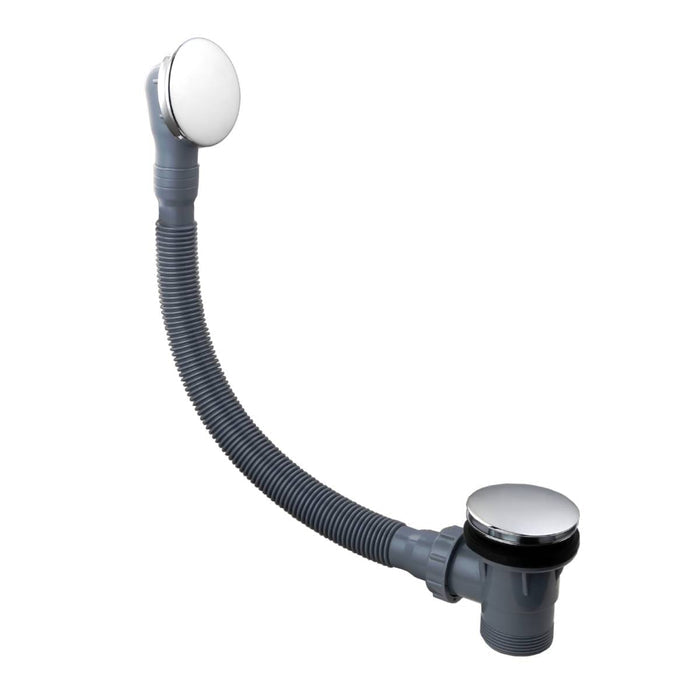 Eliseo Ricci Press Top Bath Waste & Overflow - Chromed Brass