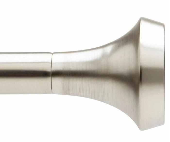 Ella 1" Adjustable Curtain Rod - Nickel - Two Sizes - Wichita Home Outlet