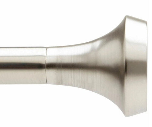 Ella 1" Adjustable Curtain Rod - Nickel - Two Sizes - Wichita Home Outlet