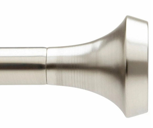 Ella 1" Adjustable Curtain Rod - Nickel - Two Sizes - Wichita Home Outlet
