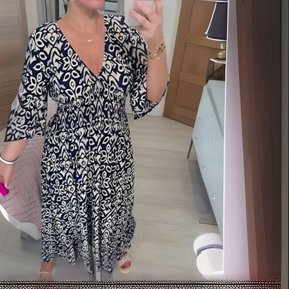 Emily - Boho Printed Dress