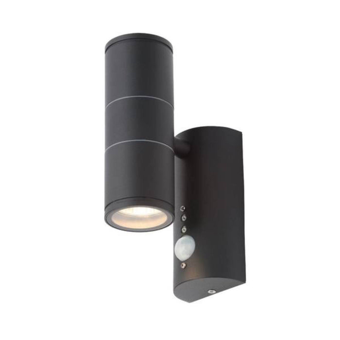Forum Coast CZ-29319-BLK Islay Up/Down LED Wall Light with PIR Sensor - Black