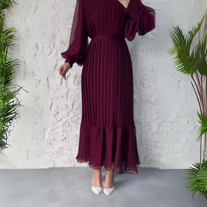 Francesca - Pleated Elegant Dress