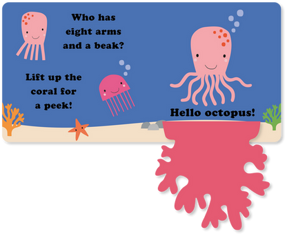 Fuzzy Friends Hide and Seek Book Ocean