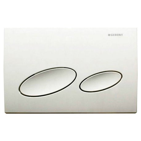 Geberit Kappa20 Dual Flush Plate - White 115.228.11.1