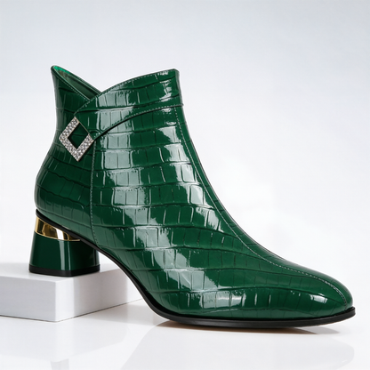 Gwyneth Lane Gator Ankle Boots