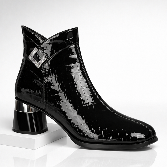 Gwyneth Lane Gator Ankle Boots