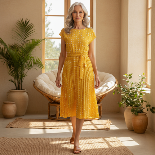 Heather - Polka Bloom Dress