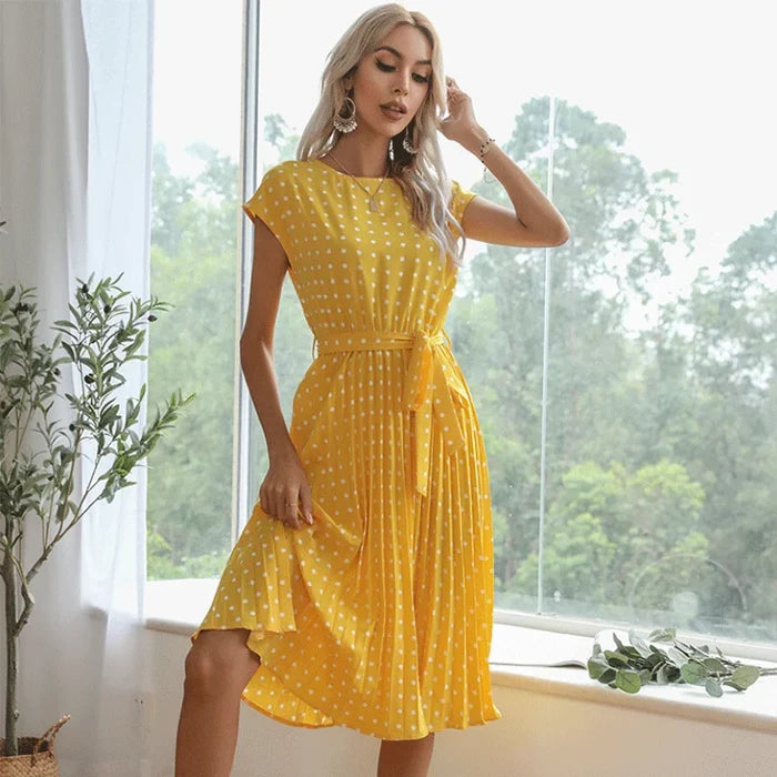 Heather - Polka Bloom Dress