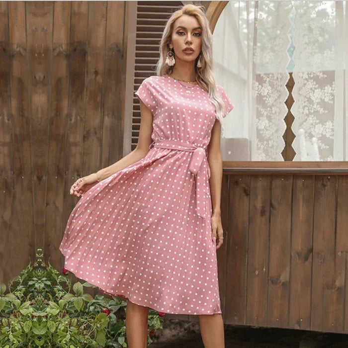 Heather - Polka Bloom Dress