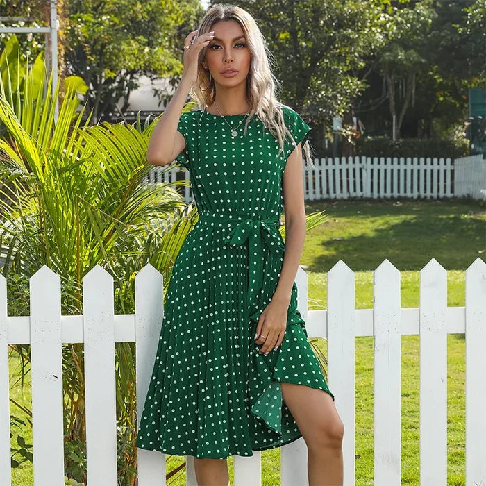 Heather - Polka Bloom Dress