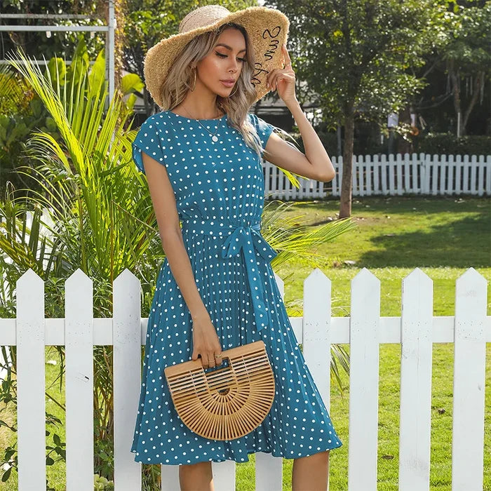 Heather - Polka Bloom Dress