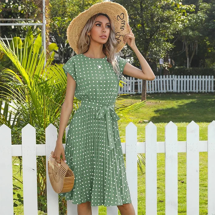 Heather - Polka Bloom Dress
