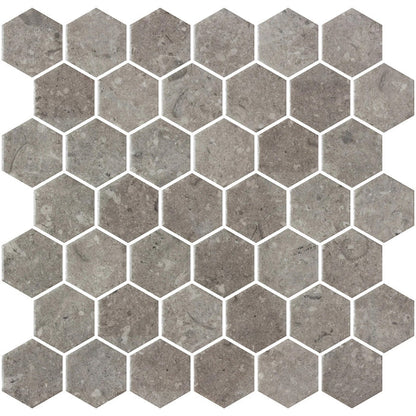 Hex XL Normatech Dark Taupe Matte 28.6 x 28.4cm Mosiac Sheet