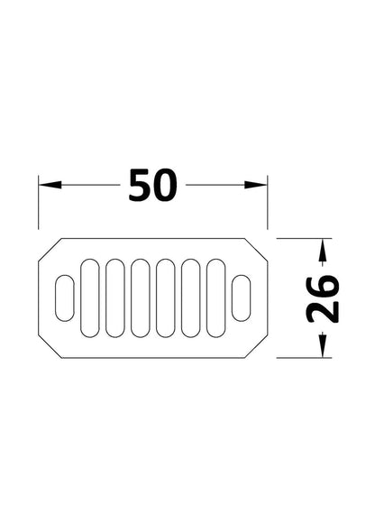 Hudson Reed Ceramics Accessories Richmond Chrome Overflow Cover
