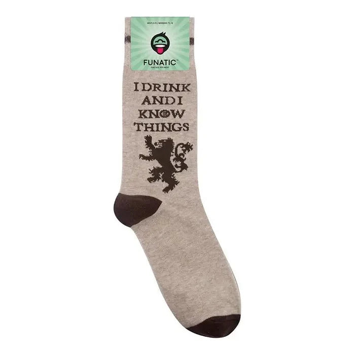 I Drink & I Know Things Socks - Wichita Home Outlet