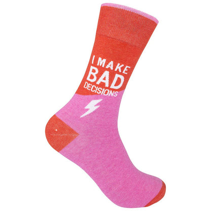 I Make Bad Decisions Socks - Closeout | Funatic - Wichita Home Outlet