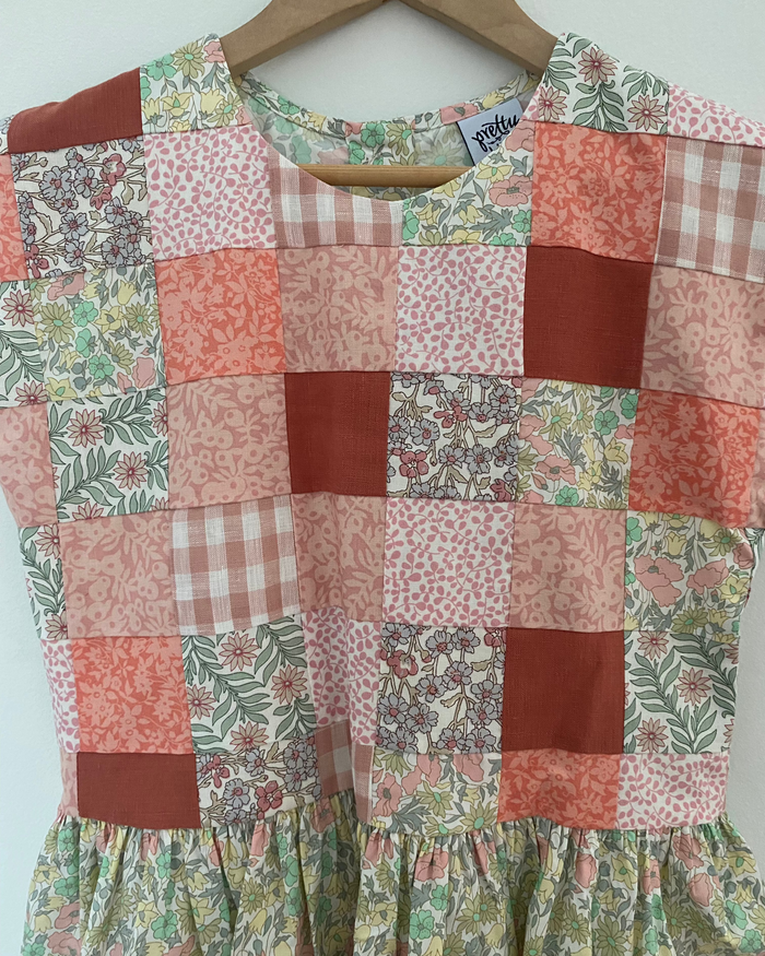 Pretty Wild Kids Maggie Patch Dress Daisy Lime