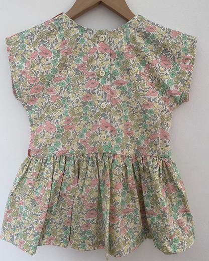 Pretty Wild Kids Maggie Patch Dress Daisy Lime