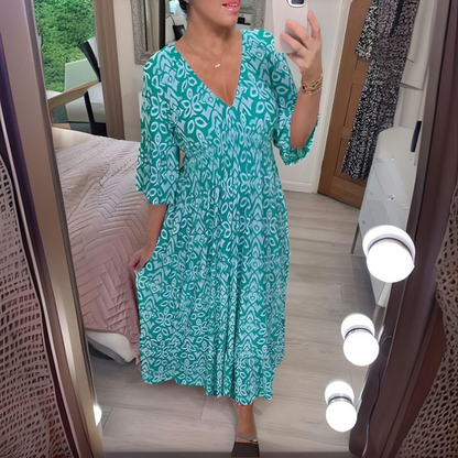 Ivy - Boho Printed Dress