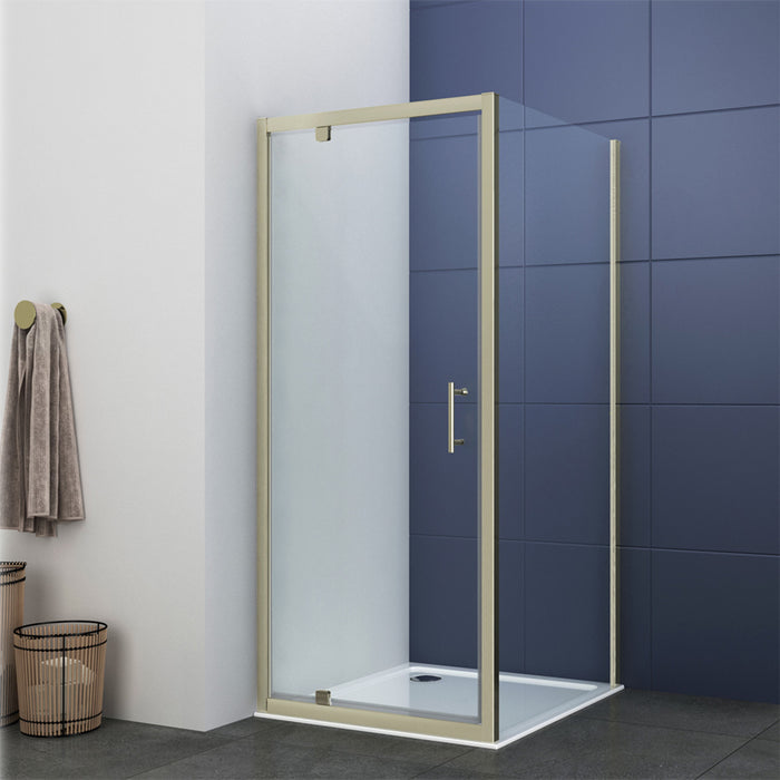 Kiimat Six 700mm Side Panel - Brushed Brass