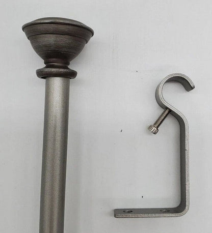 Knob 1/2" Adjustable Curtain Rod - Wichita Home Outlet