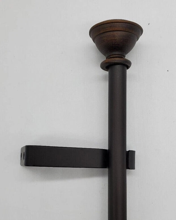 Knob 1/2" Adjustable Curtain Rod - Wichita Home Outlet