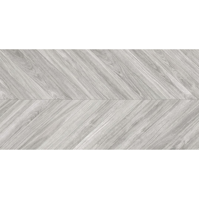 Loire Pearl Chevron 60 x 120cm Rectified Matt Porcelain Tile - 1.44sqm perbox