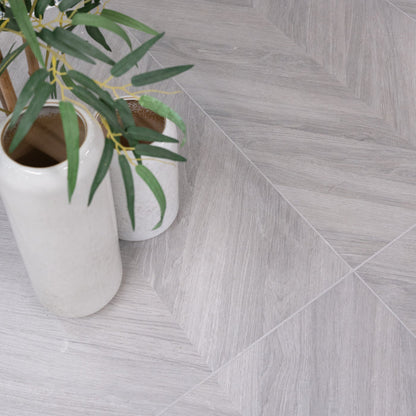 Loire Pearl Chevron 60 x 120cm Rectified Matt Porcelain Tile - 1.44sqm perbox