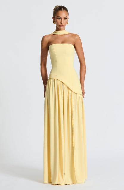 Maliyah Maxi Dress - Lemon