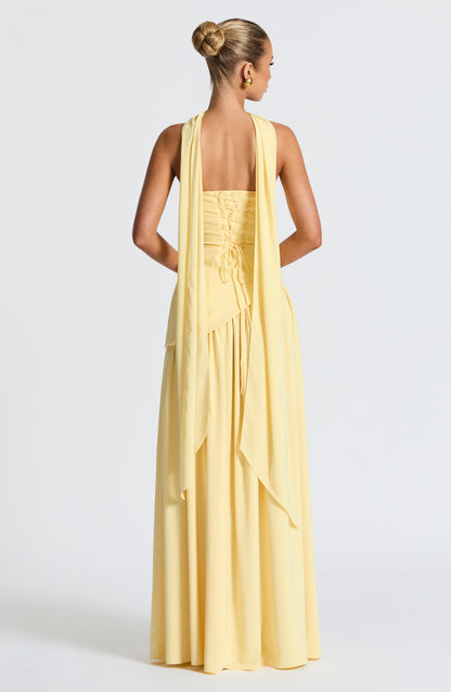 Maliyah Maxi Dress - Lemon