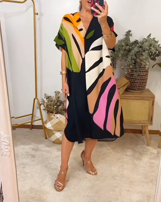 Mia - Abstract Print Dress