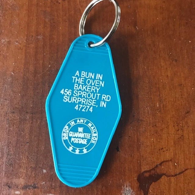 Motel Key Fob - A Bun in the Oven - Wichita Home Outlet
