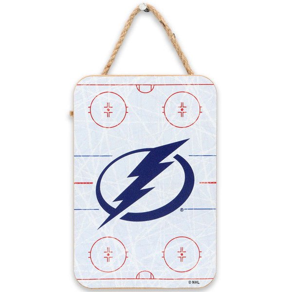 National Hockey League Tampa Bay Lightning Rink Hanging Wood Wall Decor - Wichita Home Outlet