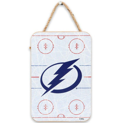 National Hockey League Tampa Bay Lightning Rink Hanging Wood Wall Decor - Wichita Home Outlet