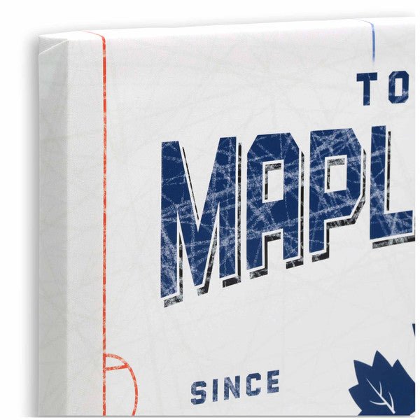 National Hockey League Toronto Maple Leafs Rink Canvas Wall Decor - Wichita Home Outlet