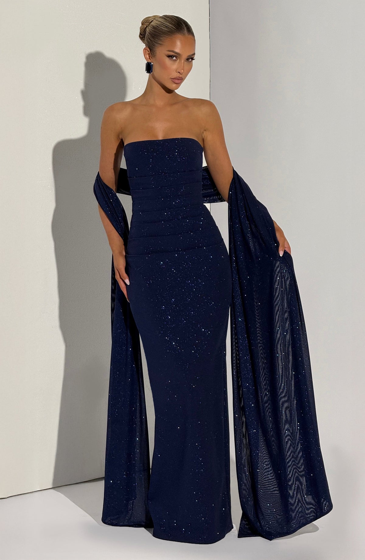 Pandra Maxi Dress - Navy Sparkle