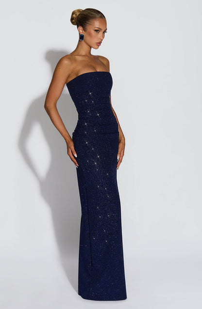 Pandra Maxi Dress - Navy Sparkle